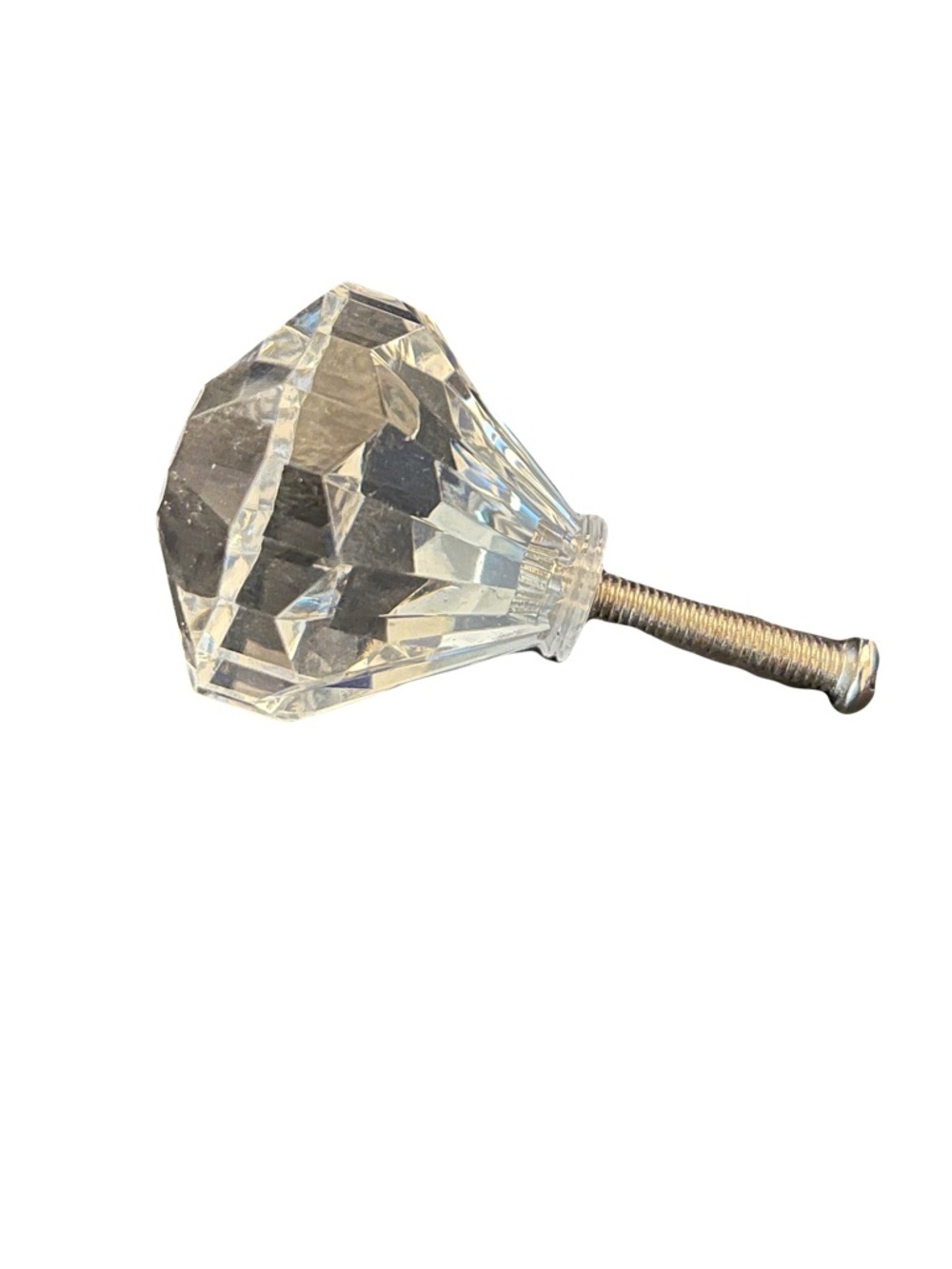 Studio 18 Single Drawer Pull Crystal Style Clear Plastic
